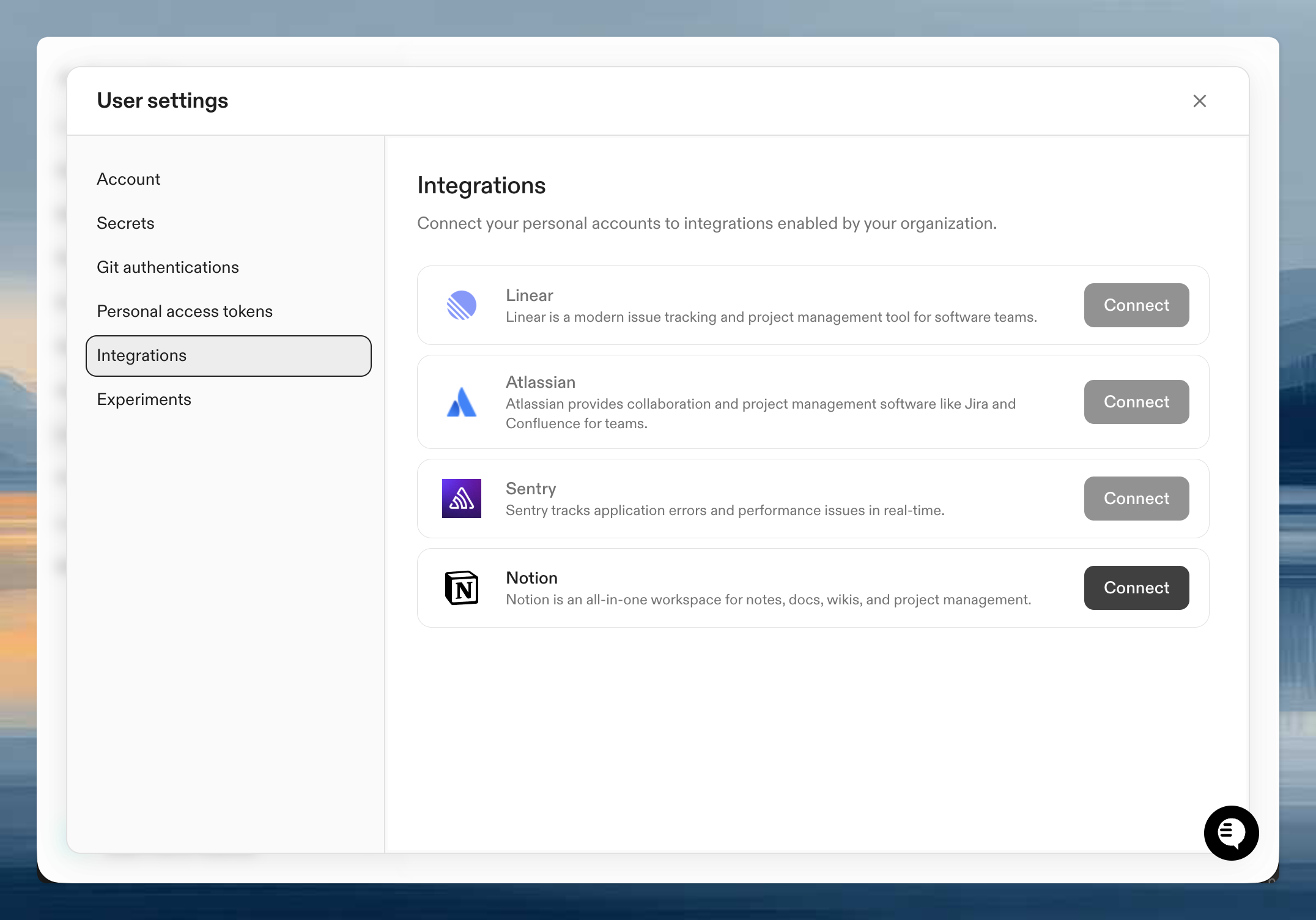 User authentication for Notion