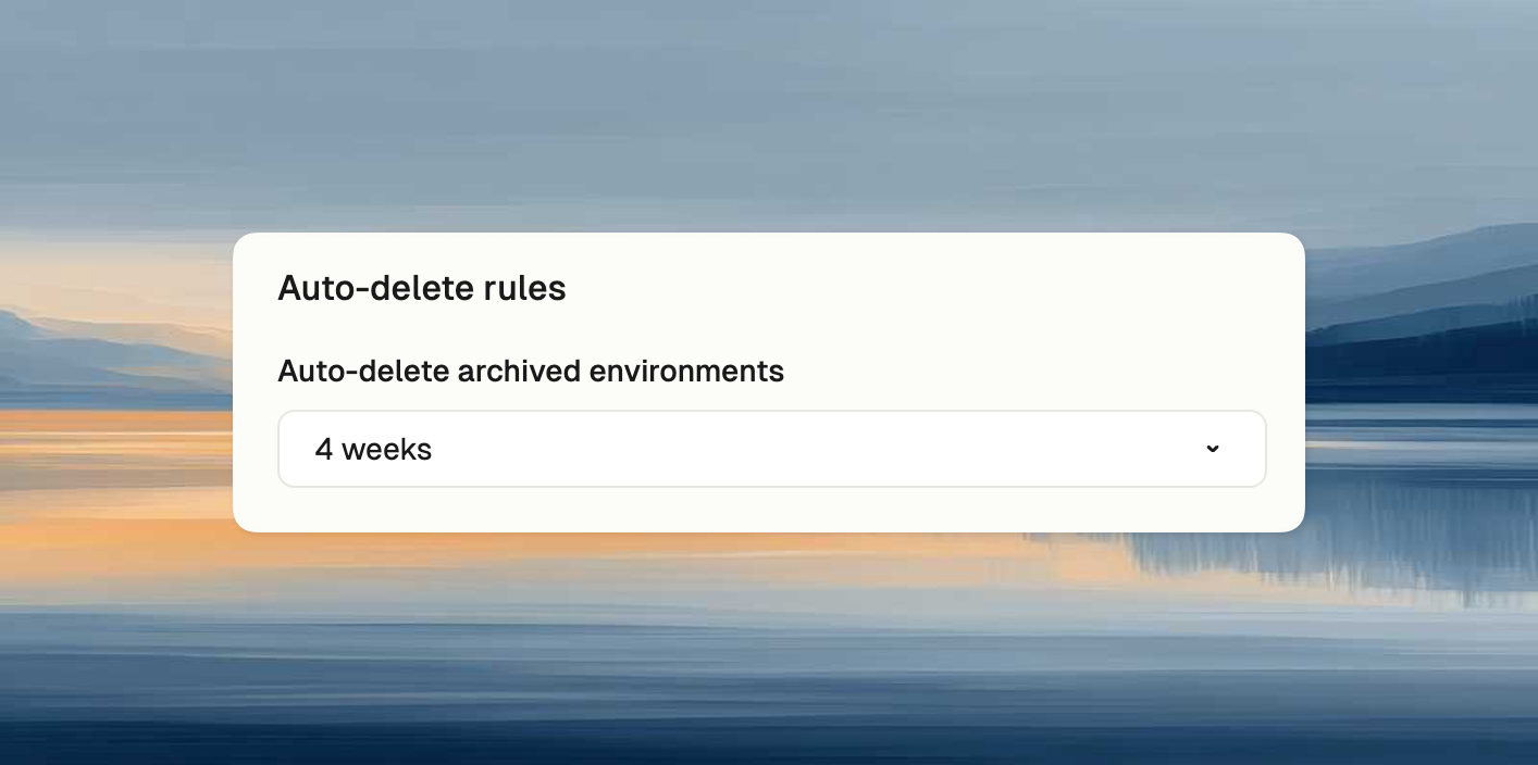 Auto-delete policy