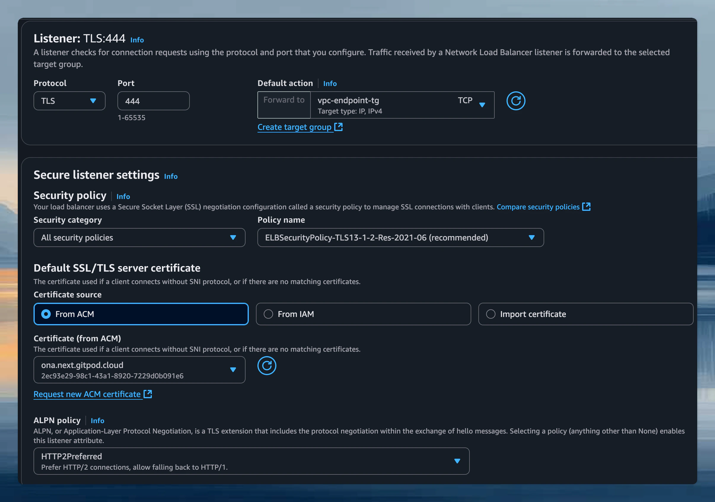 Listener Configuration