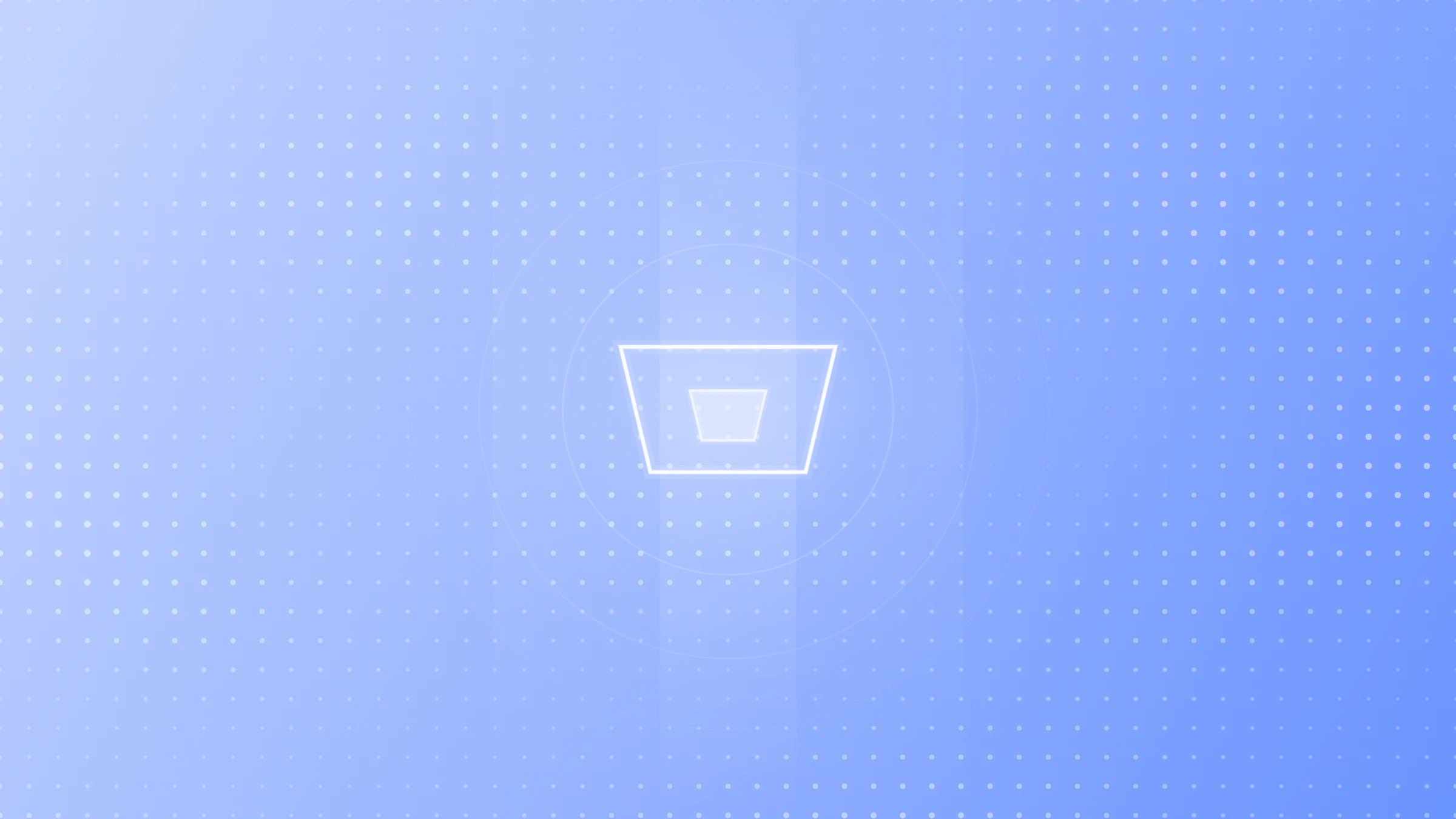 Bitbucket bucket logo with glowing light beam