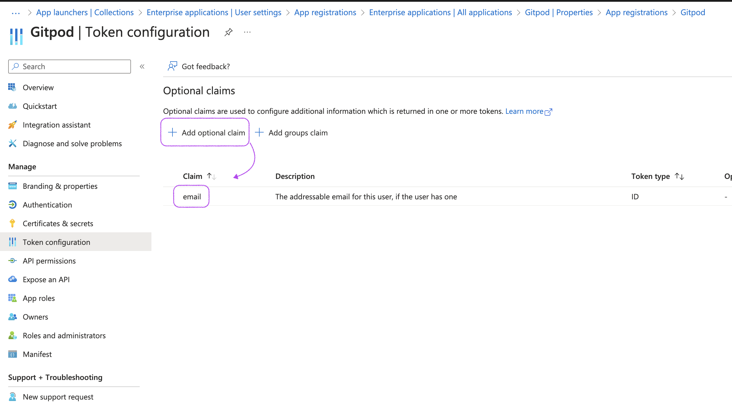 Add email scope