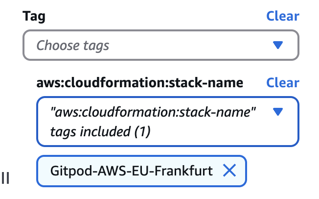 Stack Name Filter