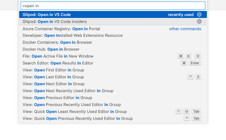 VS Code Desktop - Gitpod Classic