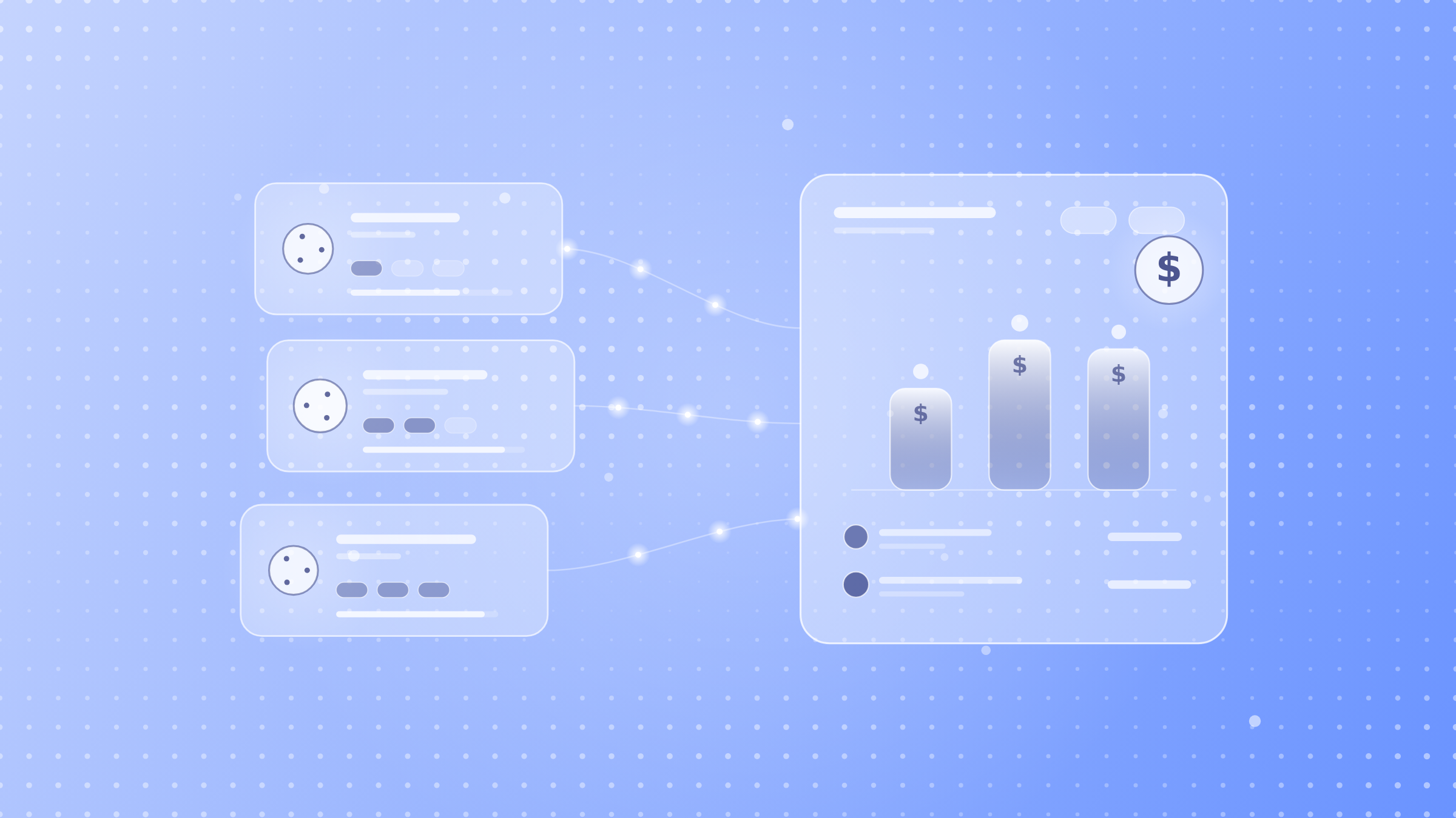 Automation runs flowing into a model and usage comparison panel