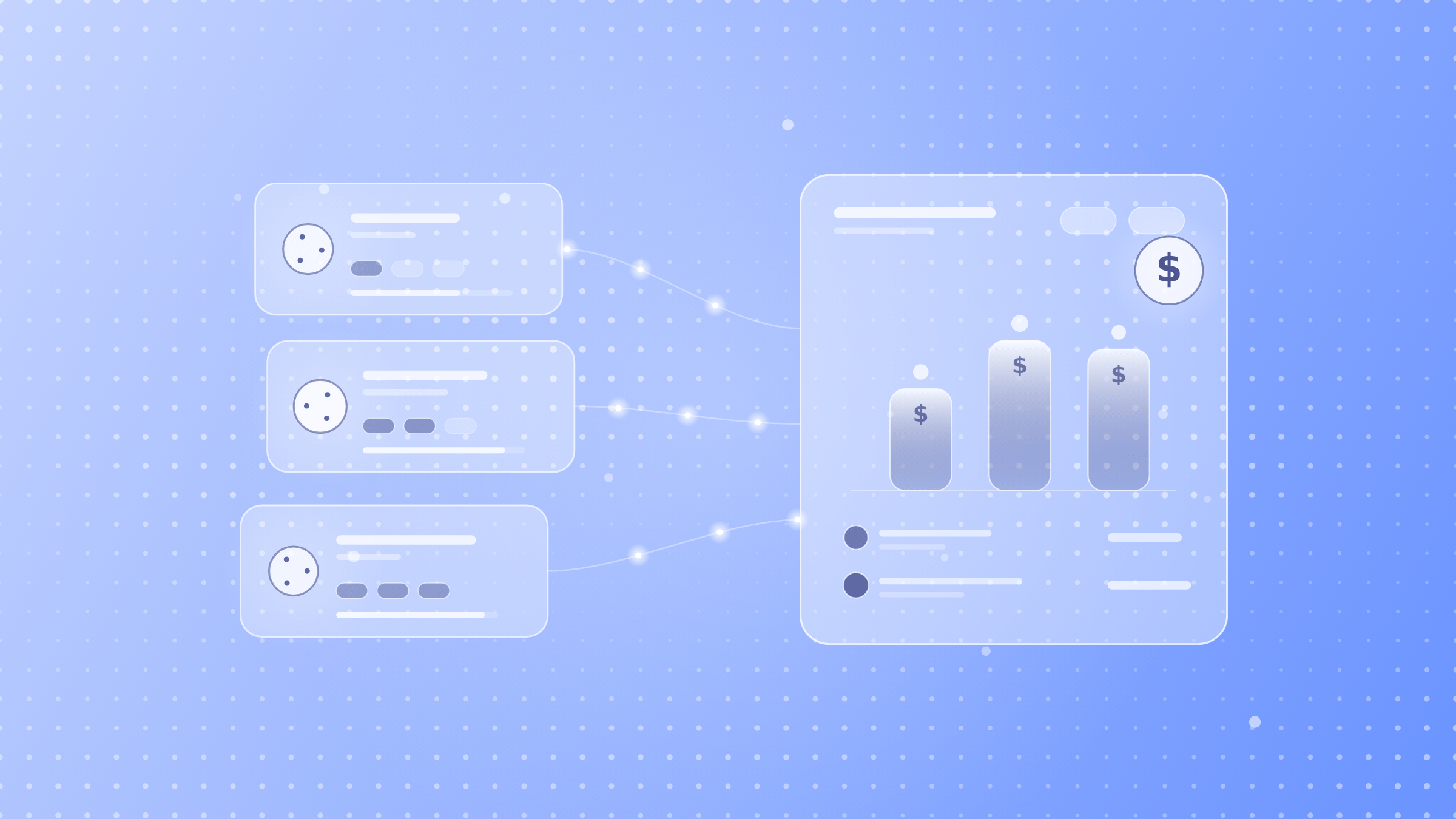 Automation runs flowing into a model and usage comparison panel