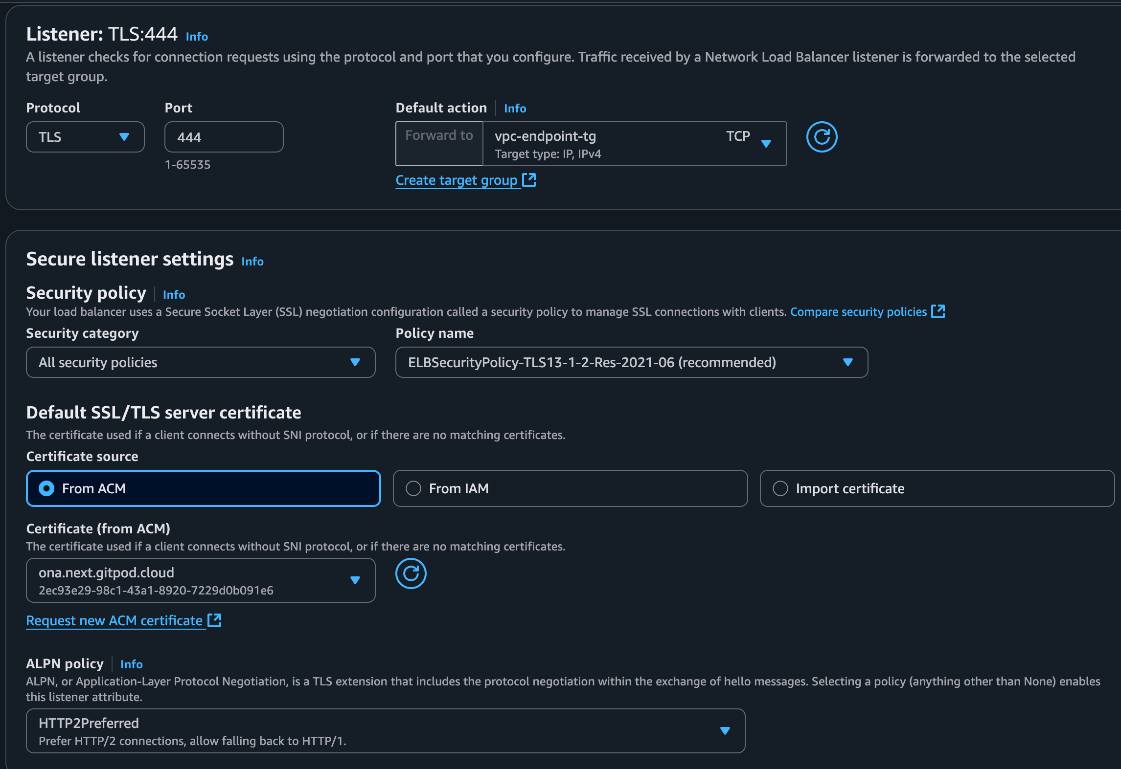 Listener Configuration