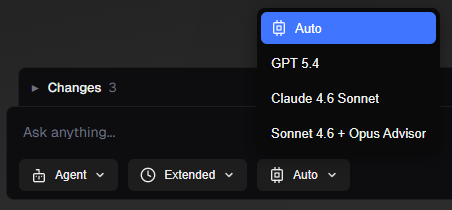 App Model Options Dropdown