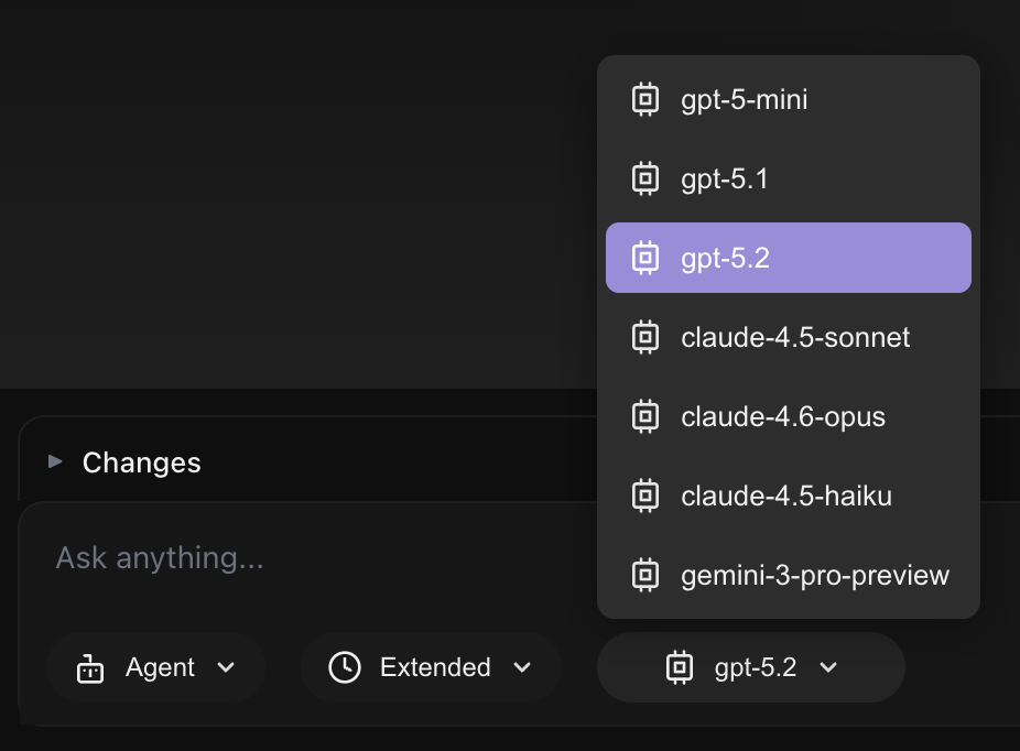 App Model Options Dropdown App Model Options Dropdown