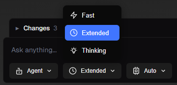 App Thinking Modes Dropdown App Thinking Modes Dropdown