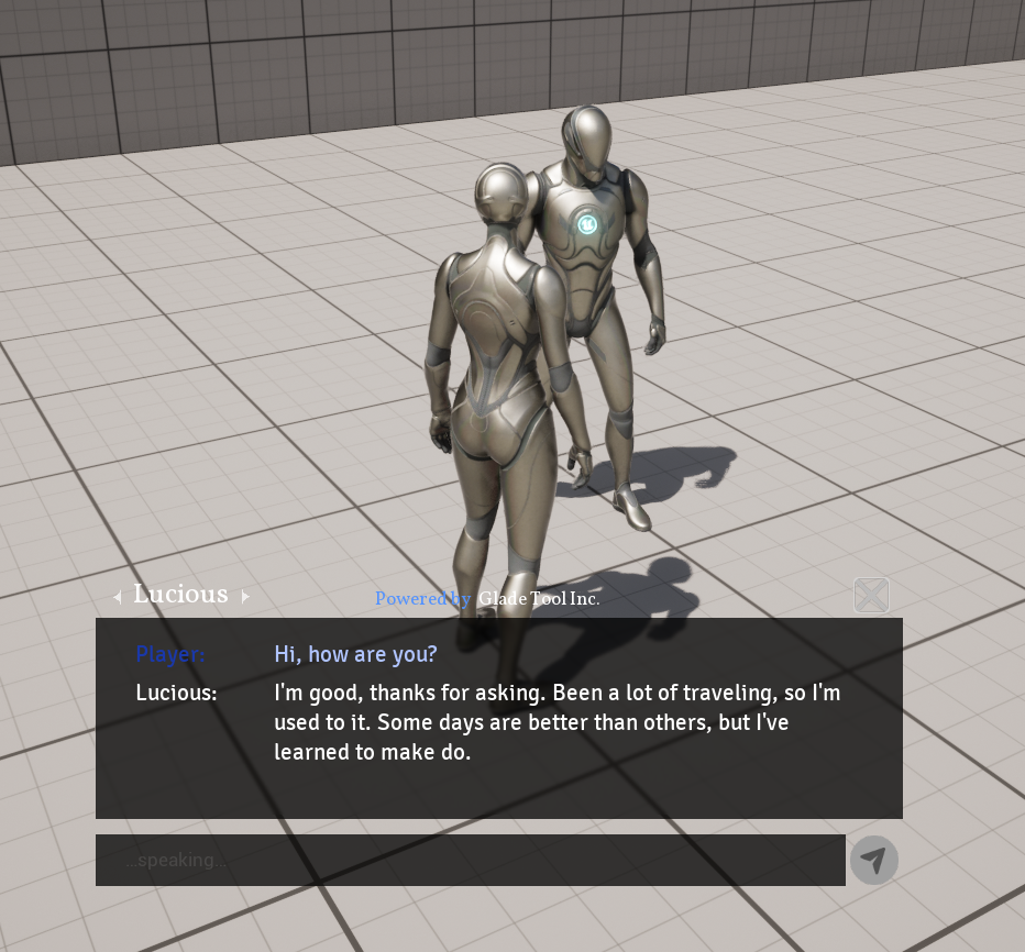 Chat Window NPC Glade Core Pn