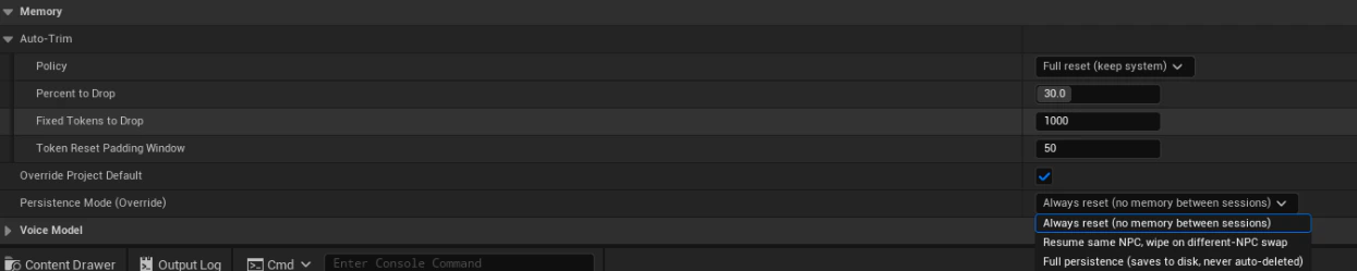 UE Memory Persistence Settings Pro