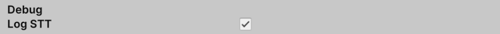 Unity STT Debug Log STT
