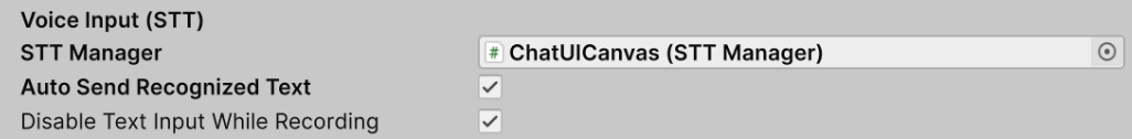 Unity Voice Input STT Auto Send Recognized Text