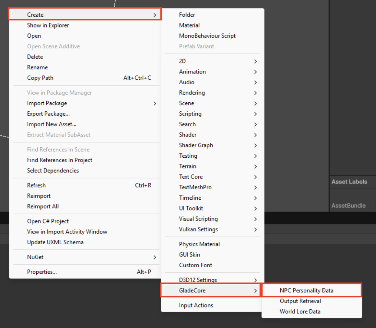 Unity Right Click Create NPC Personality Data Pn Unity Right Click Create NPC Personality Data Pn