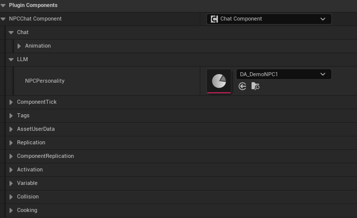 NPC Chat Component Finished Pn