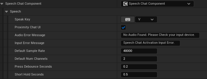 Speech Chat Component Example Pn