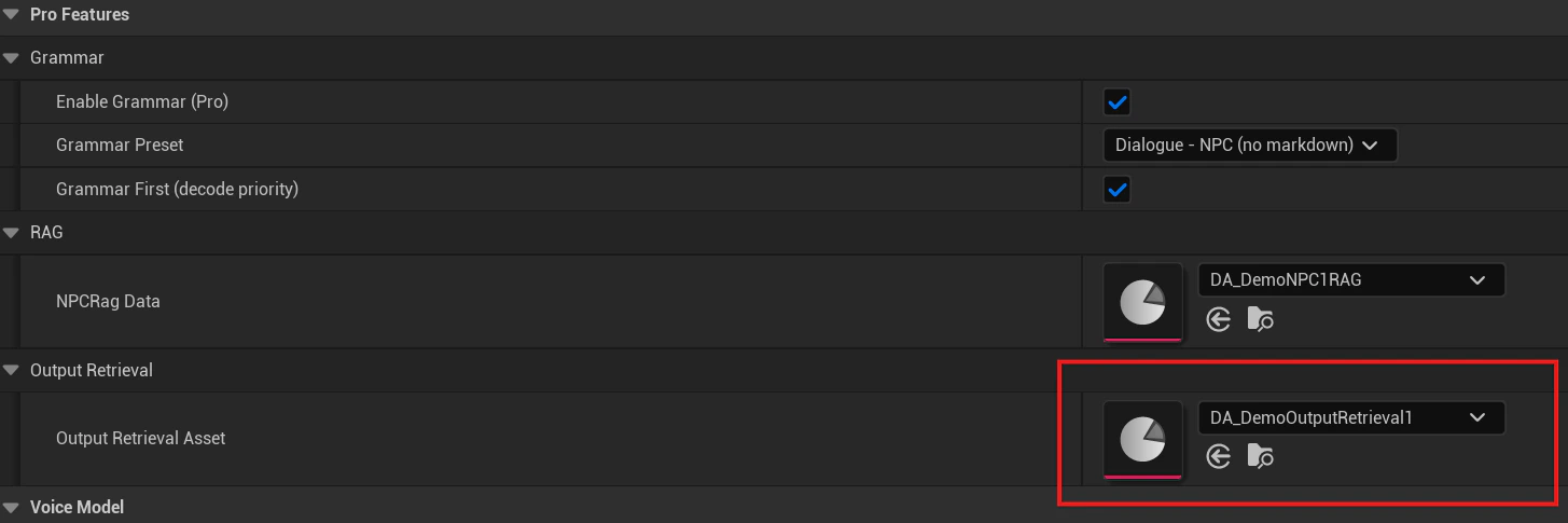 UE Assign Output Retrieval