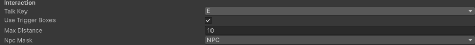 Unity World NPC Interactor Key Pn
