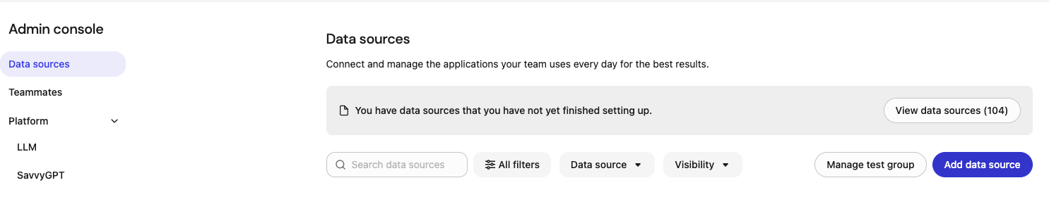 Adding data source