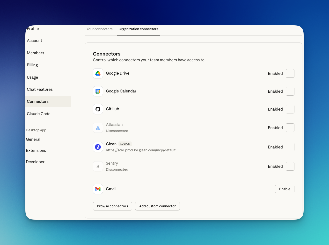 Claude Admin Console