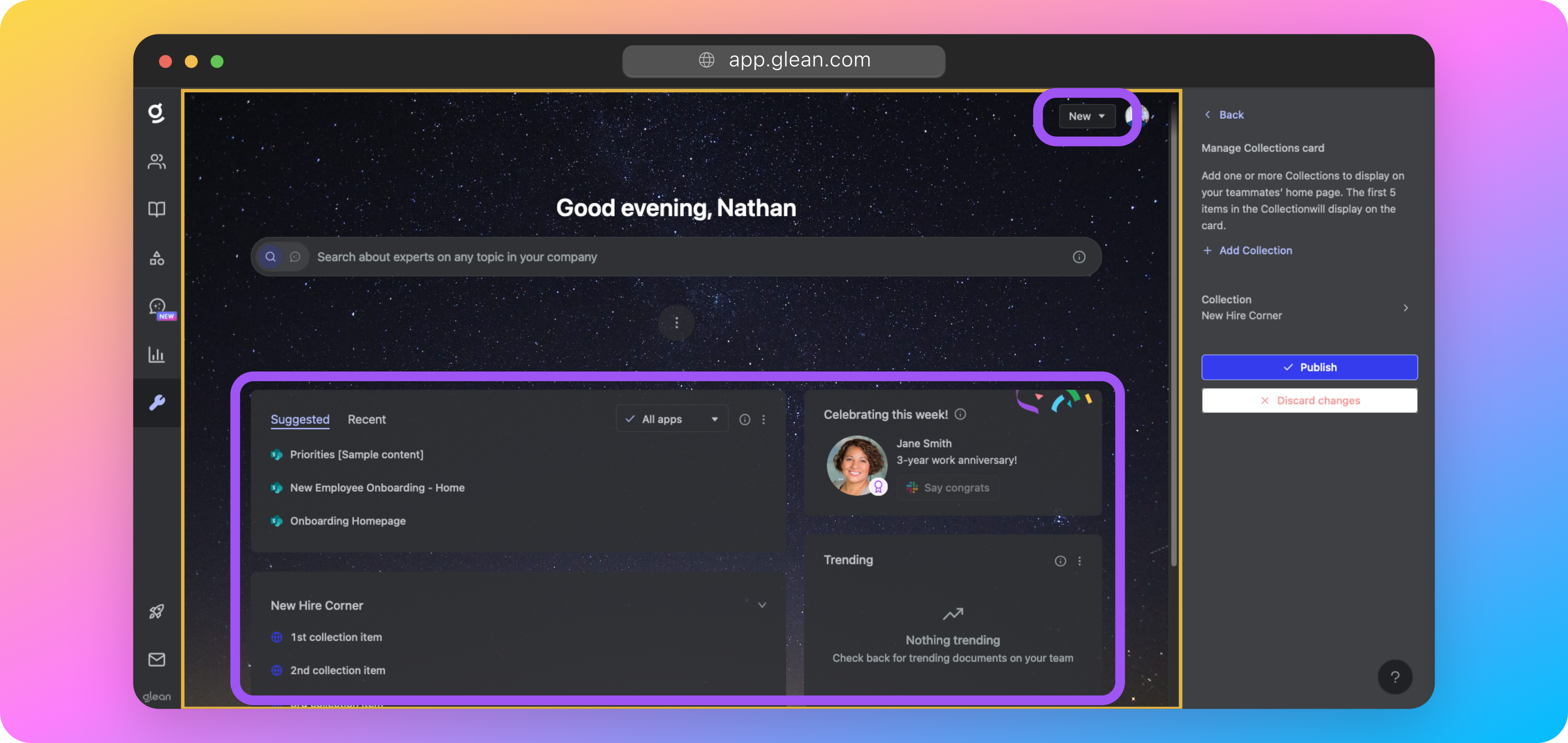 home page