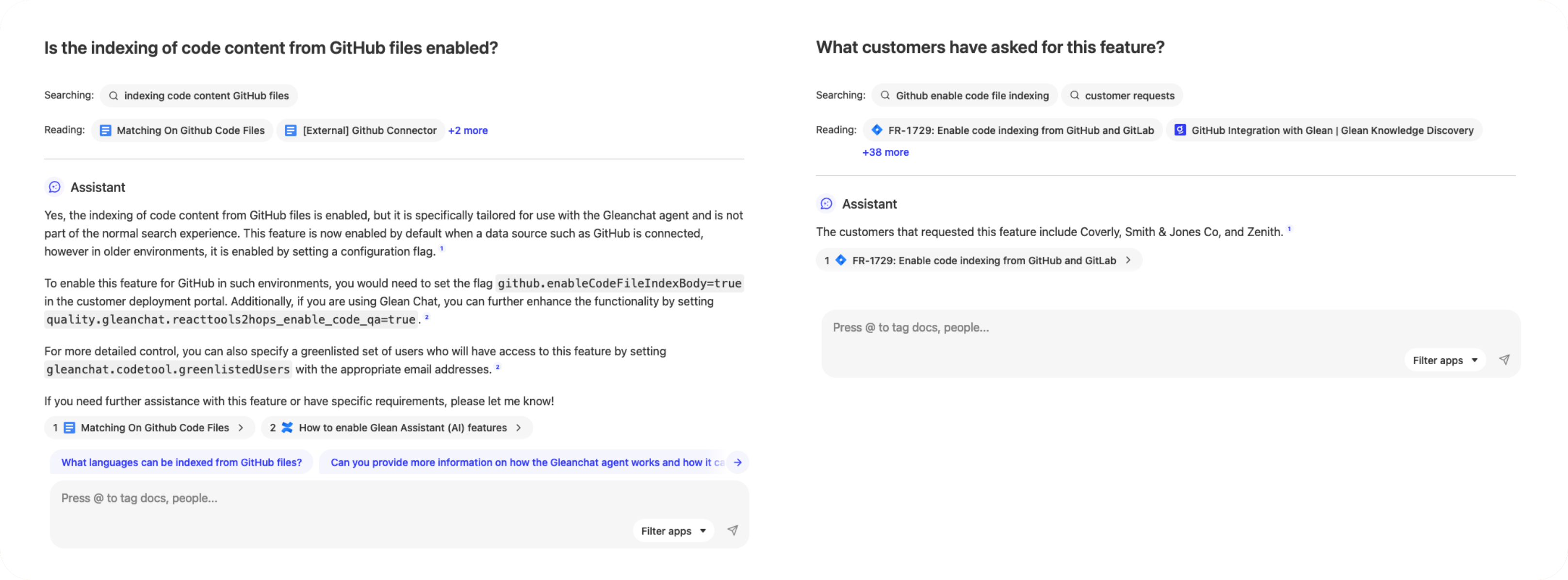 Feature Status Example