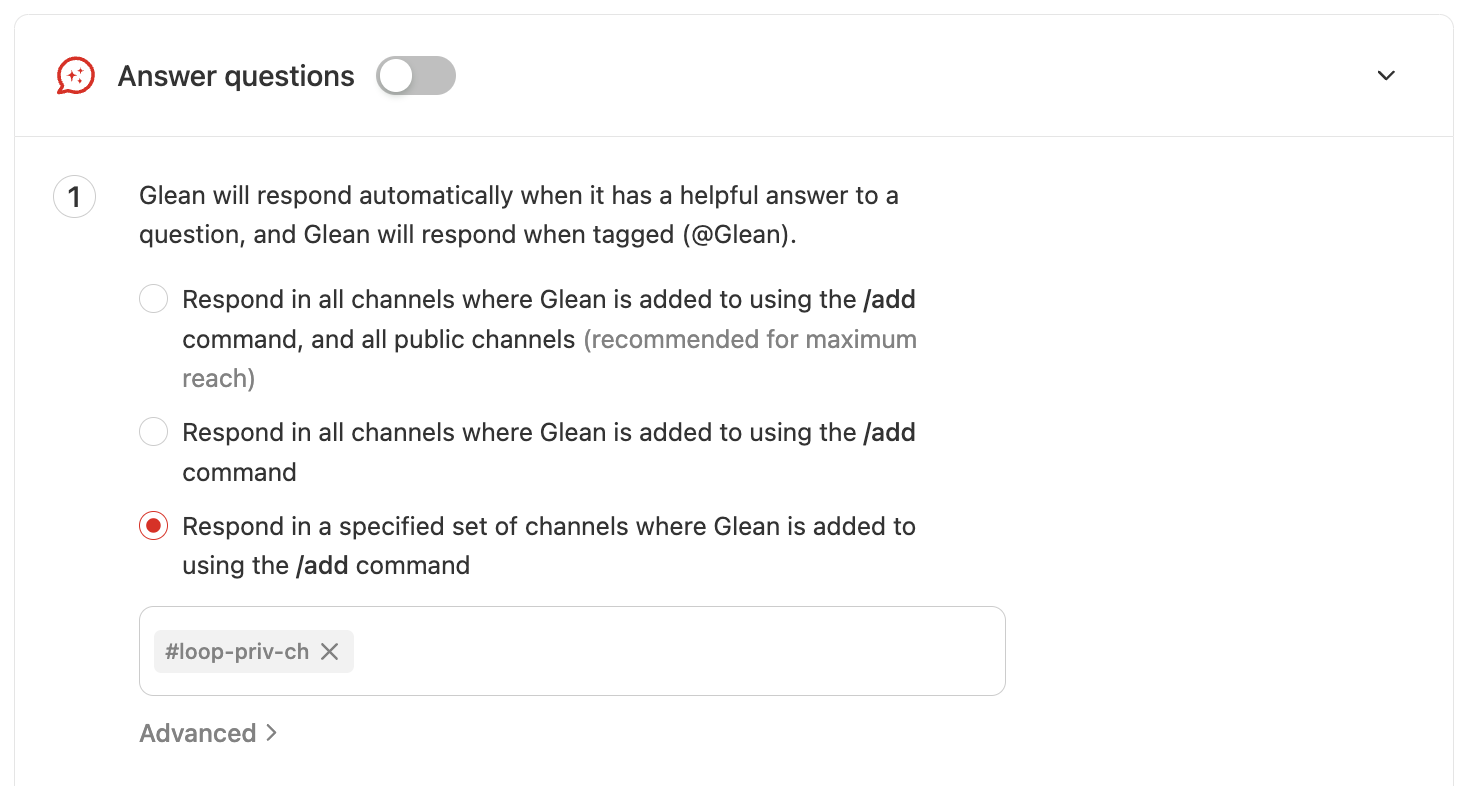 Glean Slack Setup