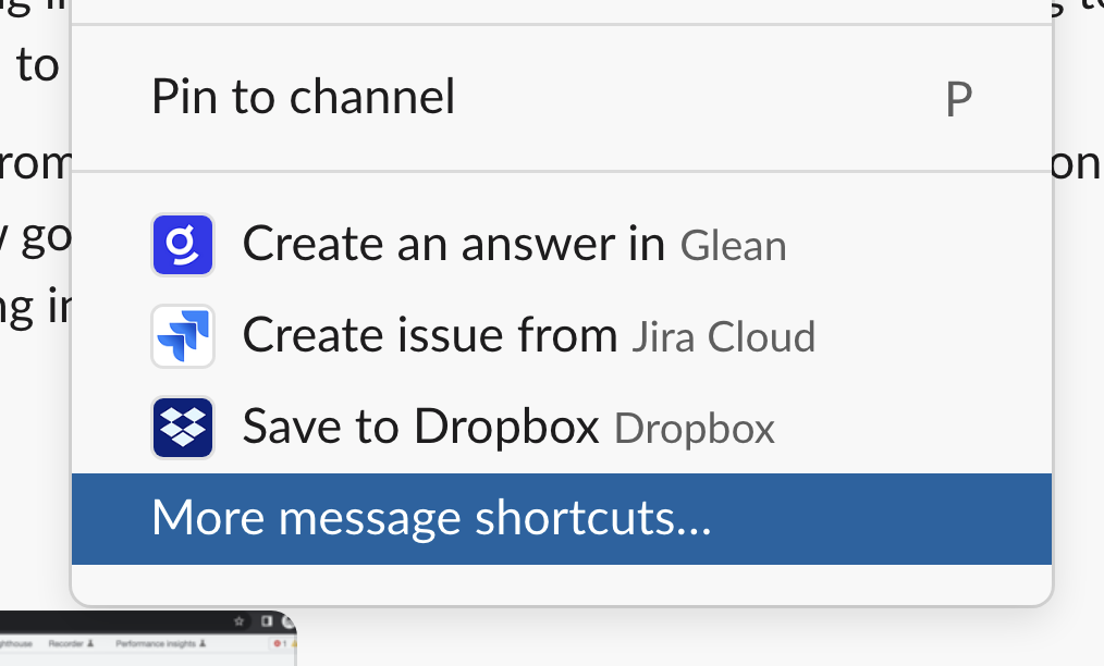 Using the Create announcement shortcut