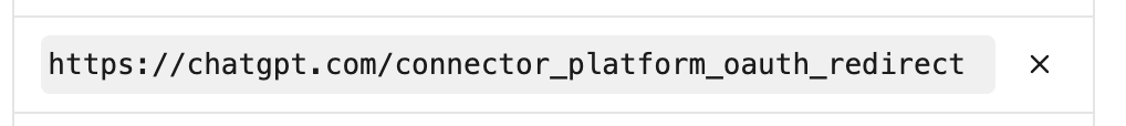 Delete redirect URI pattern