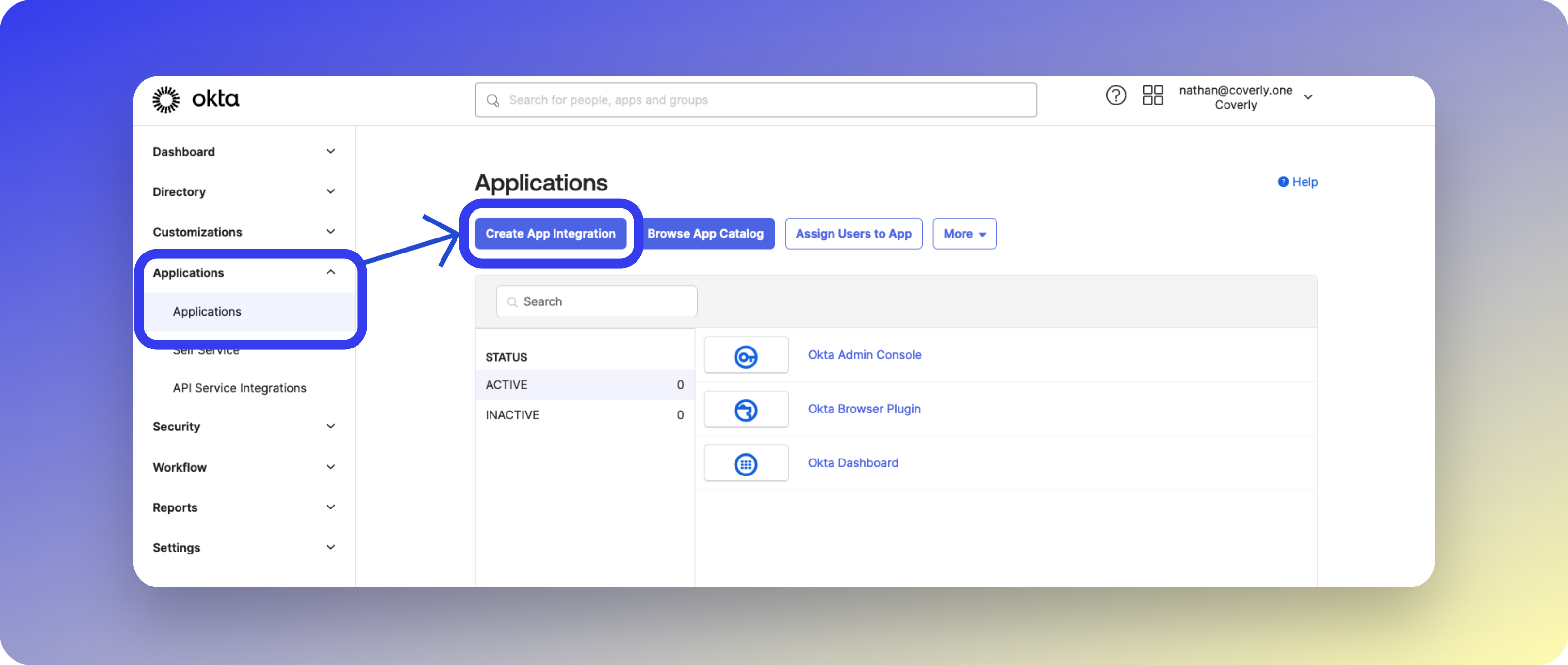 Create App Integration