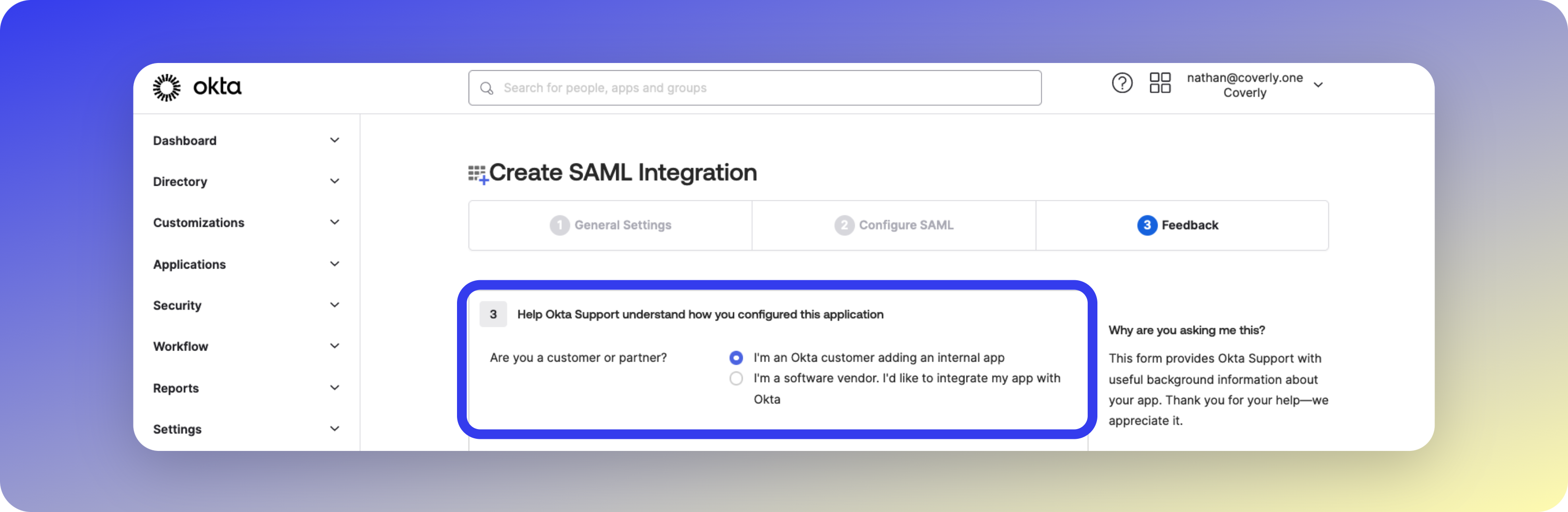 Okta Feedback