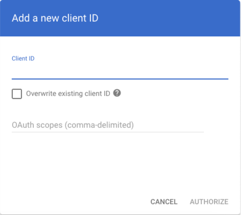 Google Actions OAuth Setup