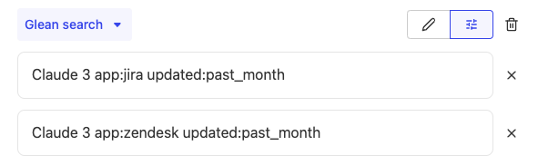 Glean Search Parameters