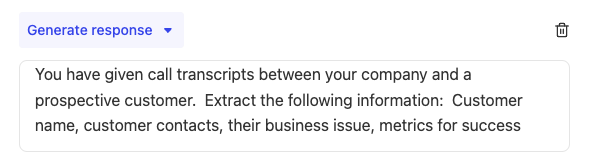 Generate Response