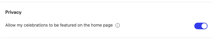 Privacy Settings