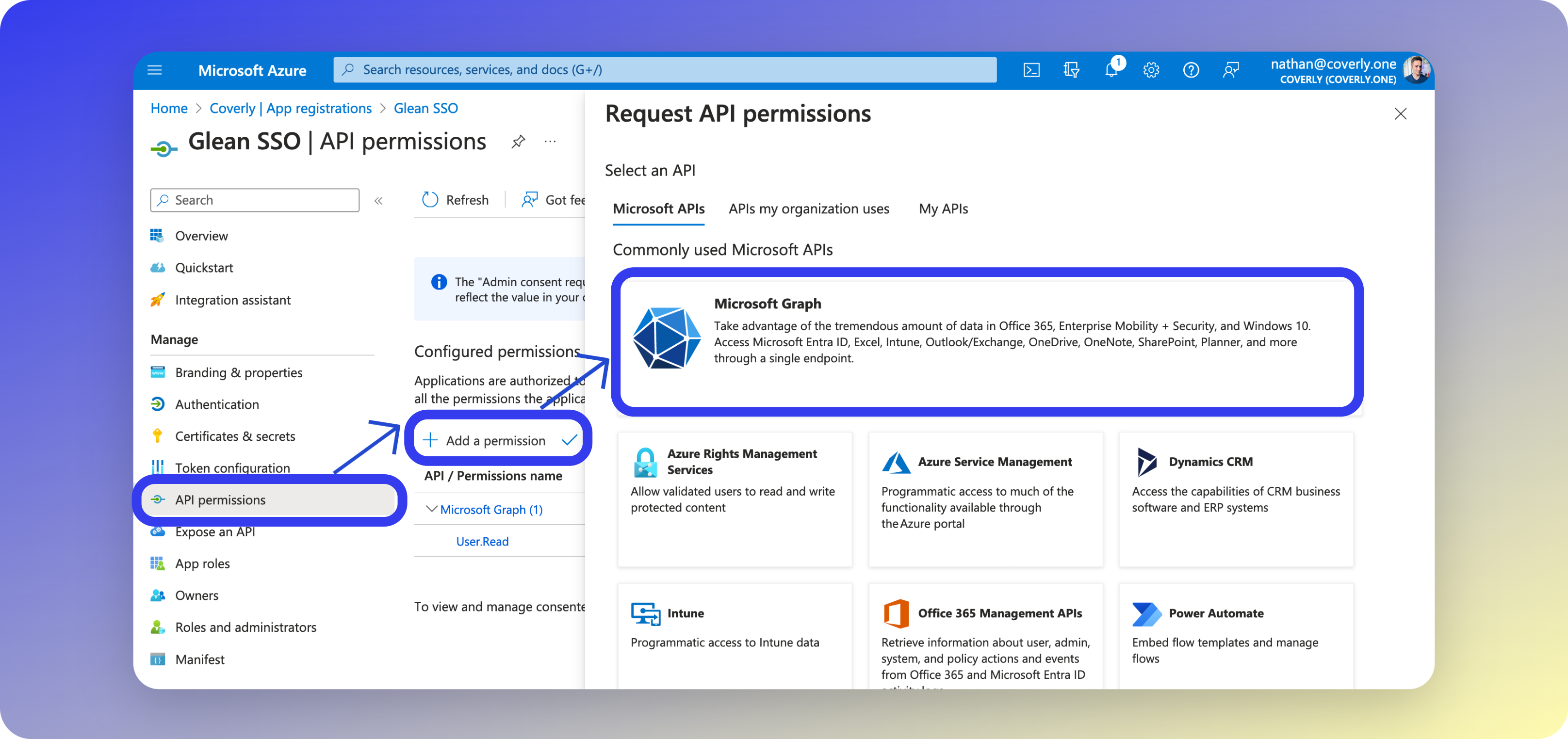API permissions