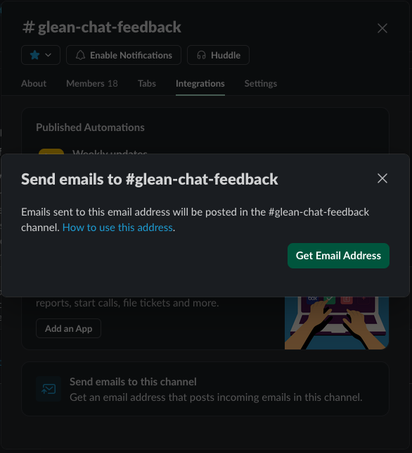 Setting up Slack integration