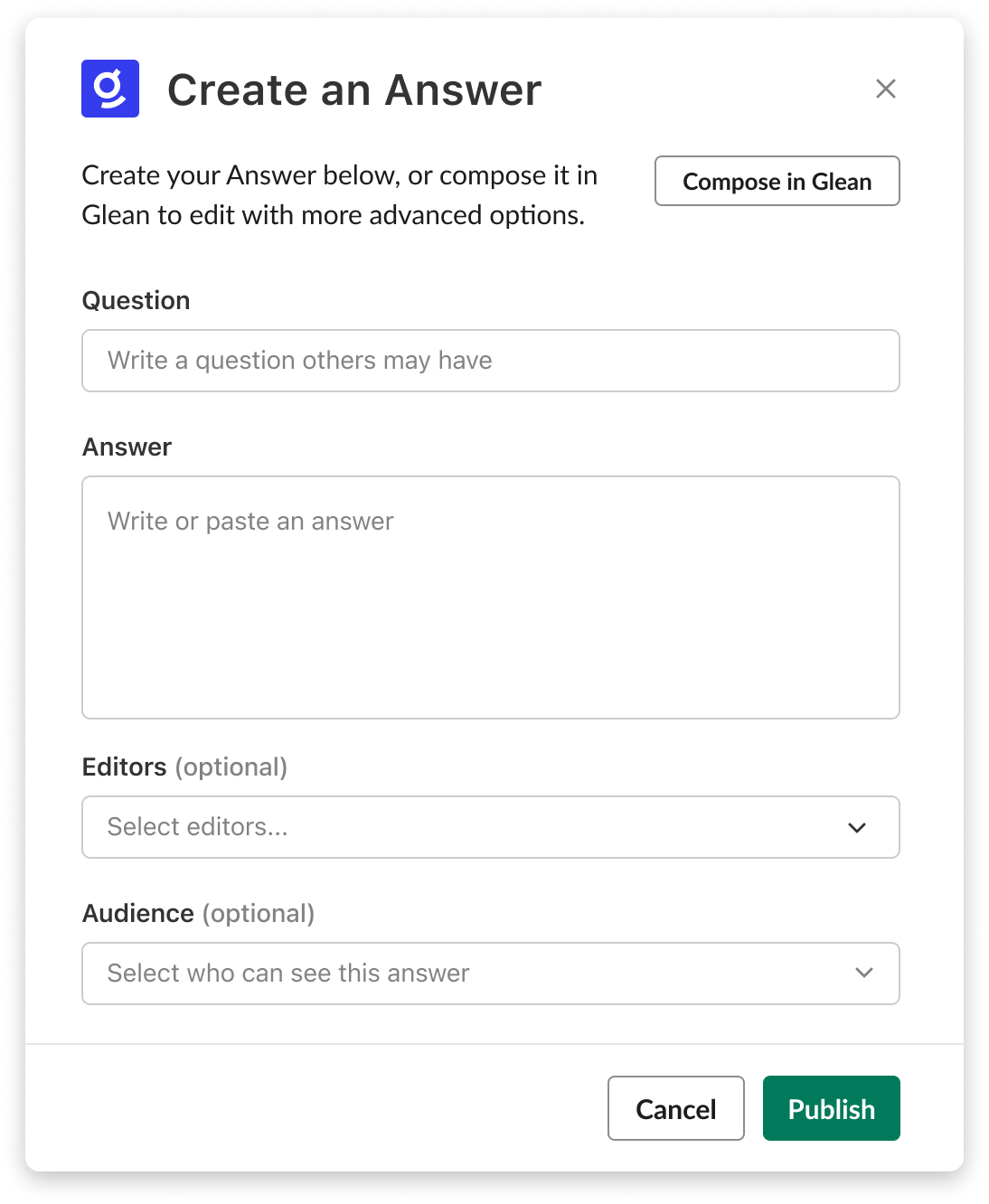 Create Answer Modal