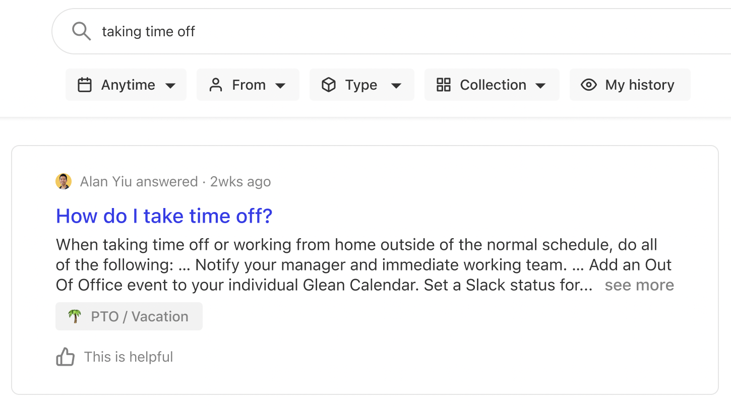 Top Result Answer