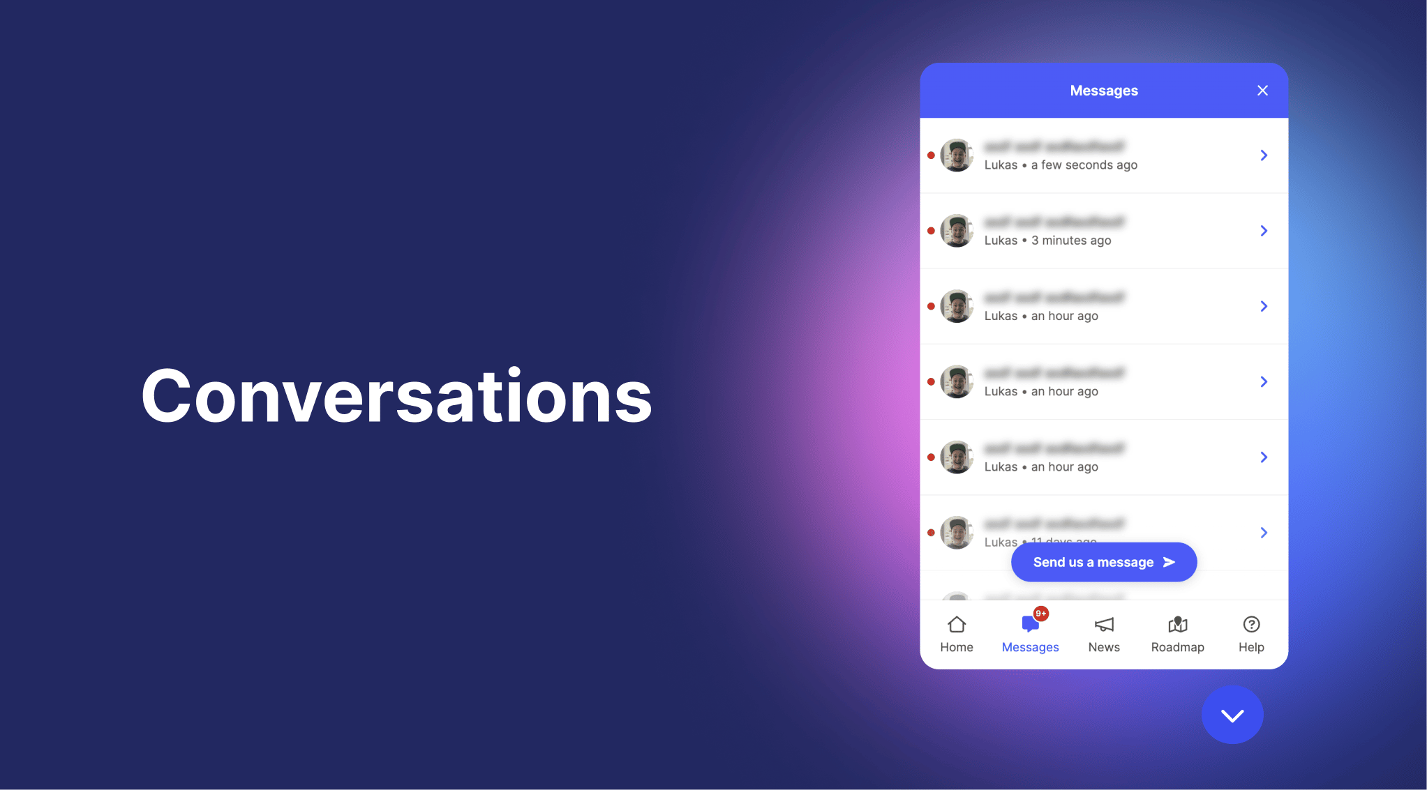 Conversations - Gleap Documentation