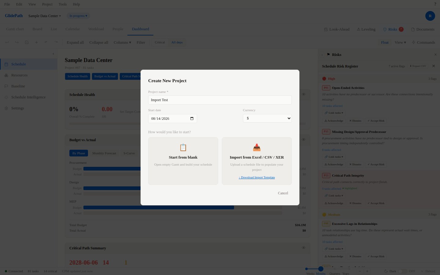Import Results Dialog