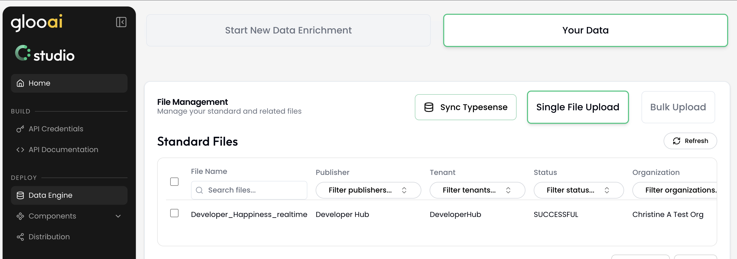 Your Data in Studio