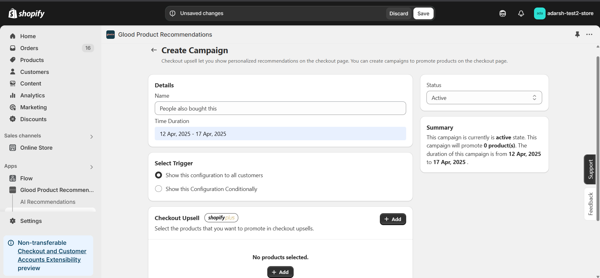 Configure Campaign settings