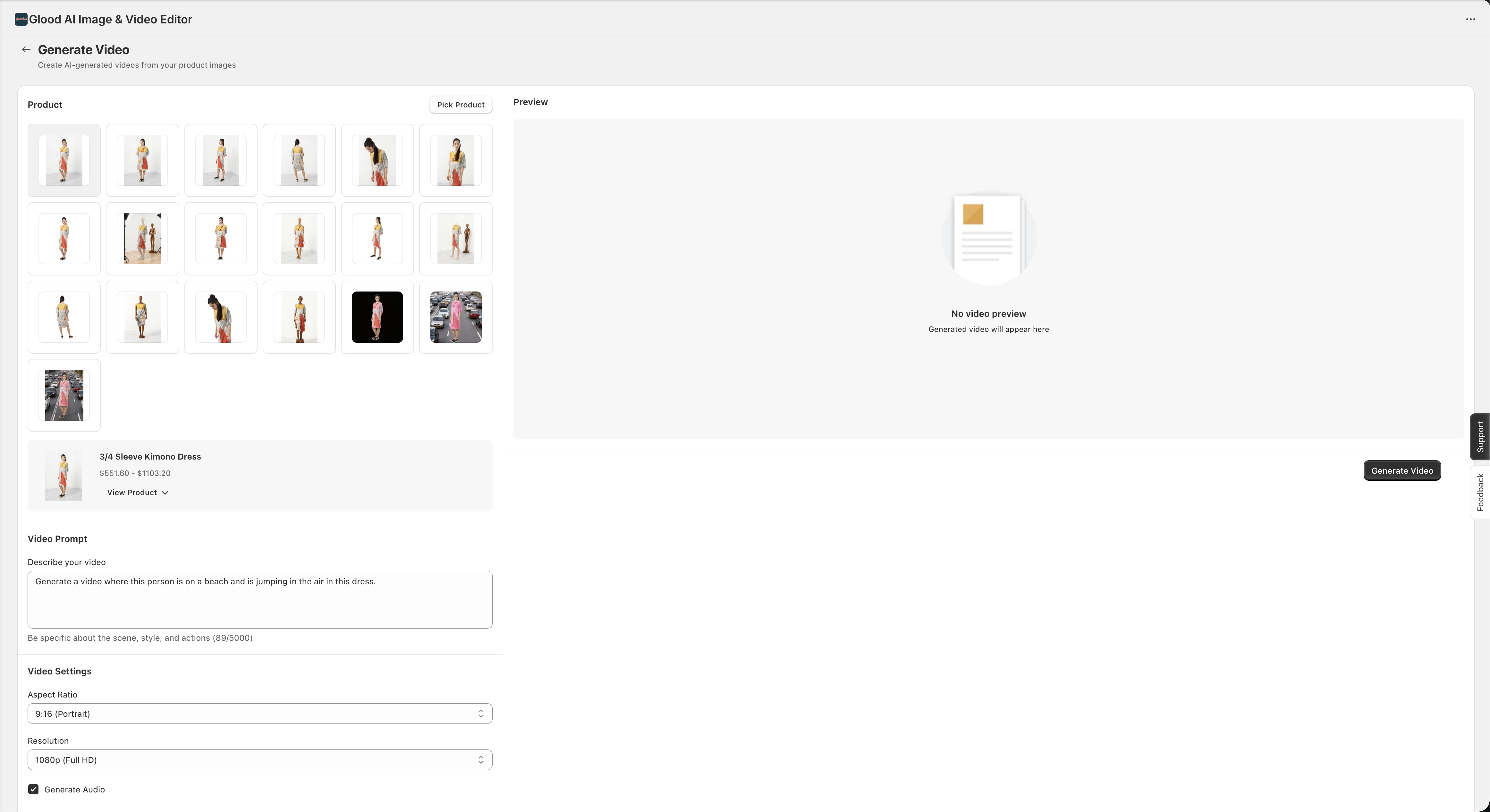 Video Generation Settings