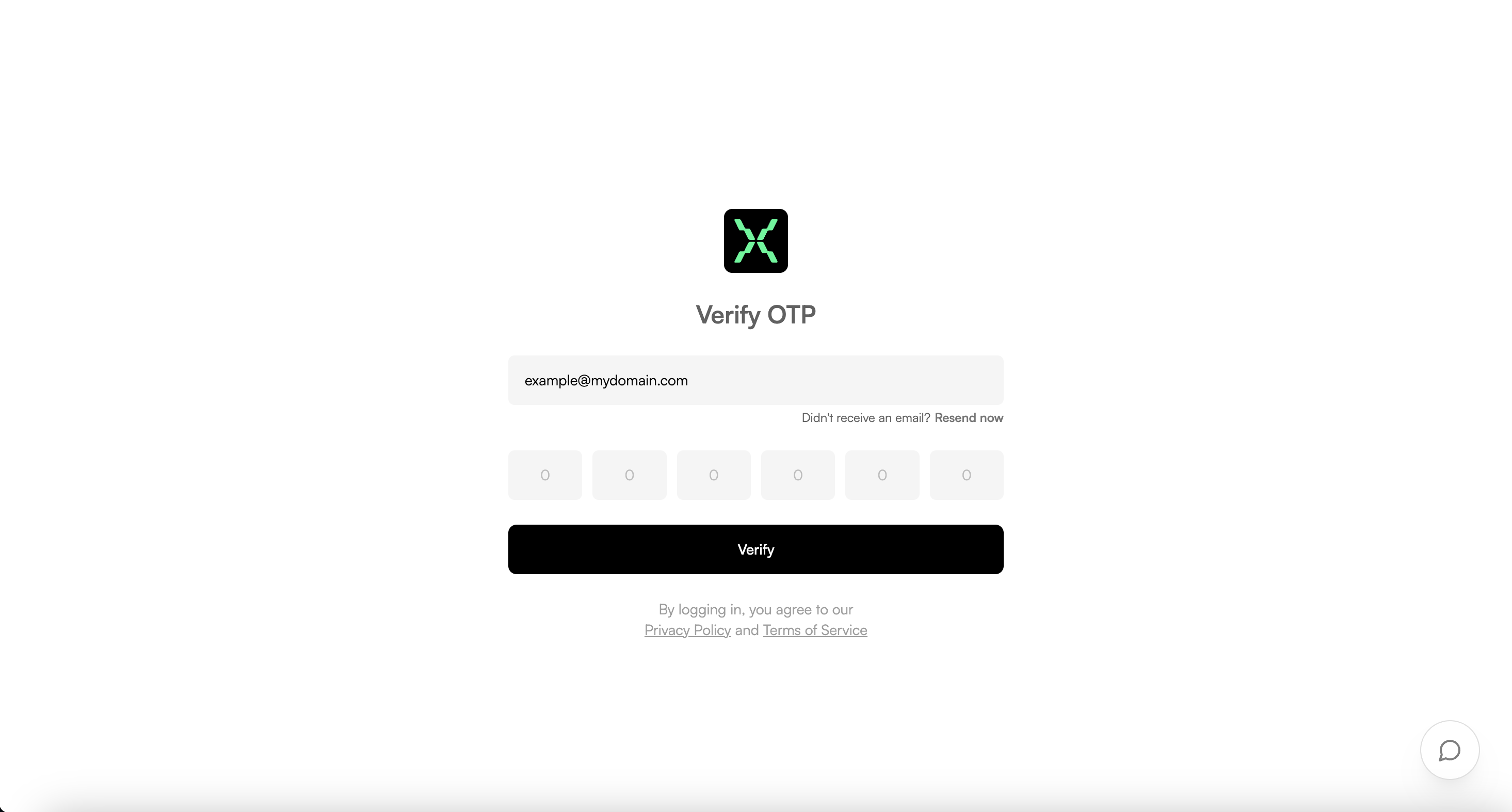 Developer Portal - Verify OTP