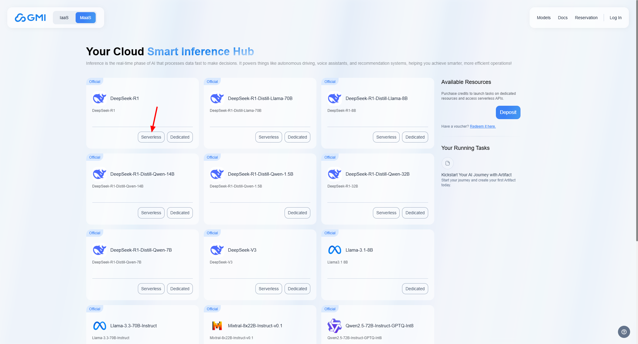 Serverless button