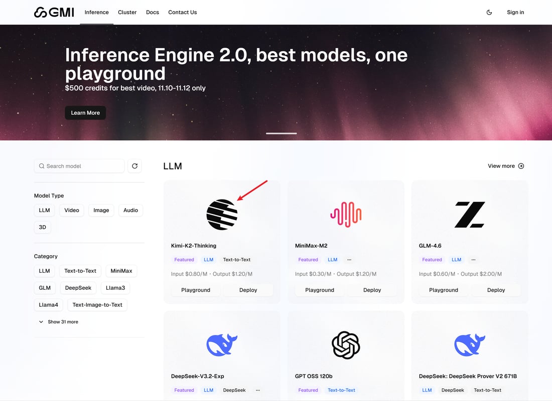 Serverless Endpoint - GMI Cloud Documentation