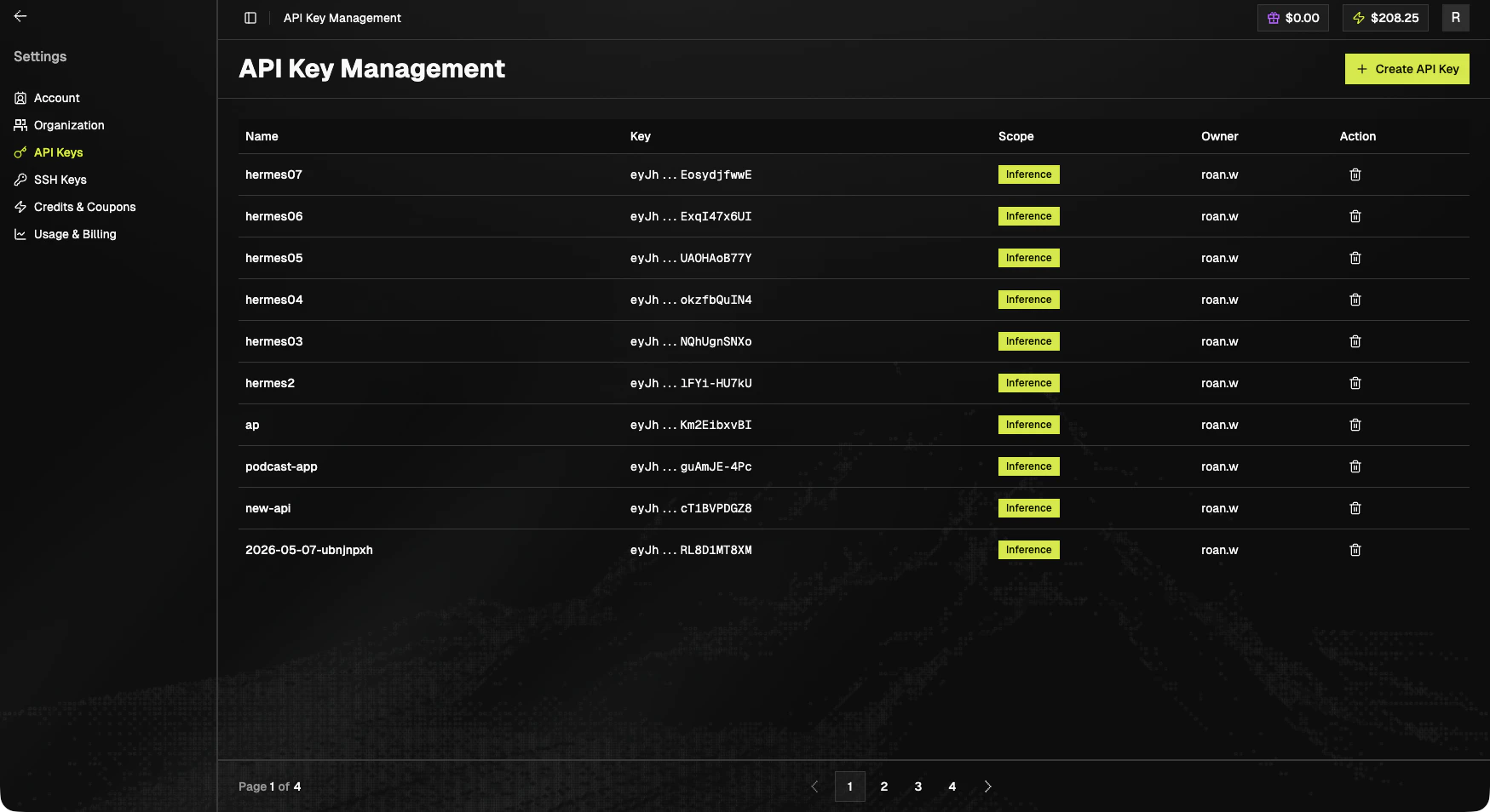 API Key Management