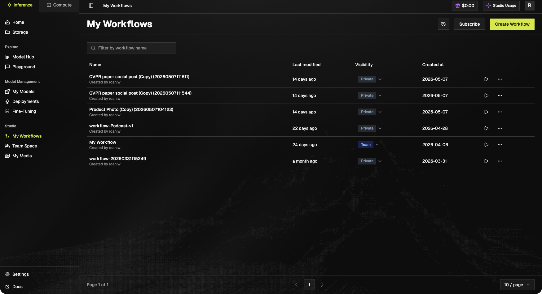 Managing Workflows - GMI Cloud Documentation