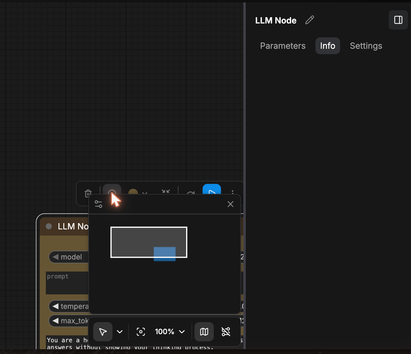 Inspector Info tab